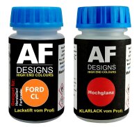 Lackstift für FORD CL Phoenix Orange + Klarlack je 50ml Autolack Basislack Set