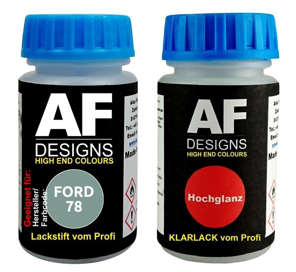 Lackstift für FORD 78 Avalon Metallic + Klarlack je 50ml Autolack Basislack Set