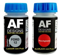 Lackstift für FORD 12 Machine Silver Metallic +...