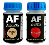 Lackstift für FORD B Citrus Gold Metallic + Klarlack...