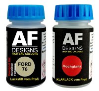 Lackstift für FORD 076 Fern Metallic + Klarlack je 50ml Autolack Basislack Set