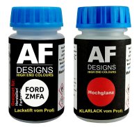 Lackstift für FORD ZMFA Candy/Crystal White + Klarlack je50ml Autolack Basislack Set