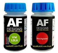 Lackstift für VW / Volkswagen L0L6 Verde Mantis Pearl + Klarlack 50ml Autolack Set