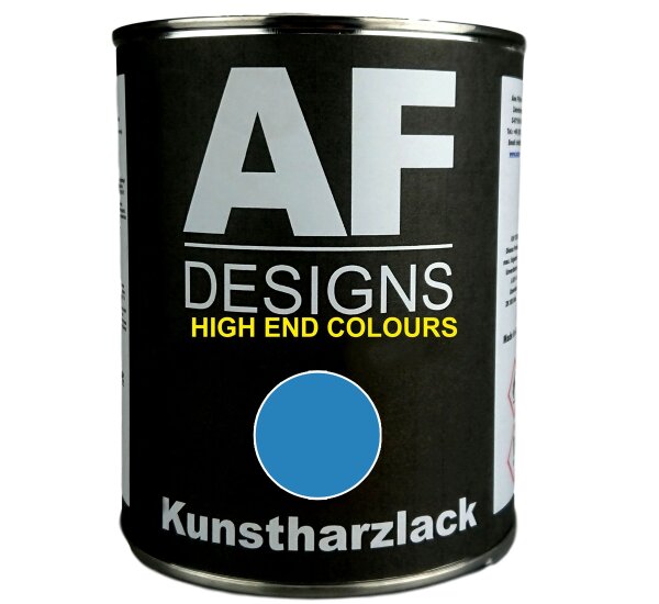 1 Liter Kunstharzlack HIMEL BLAU LKW NFZ Lack Landmaschine seidenmatt