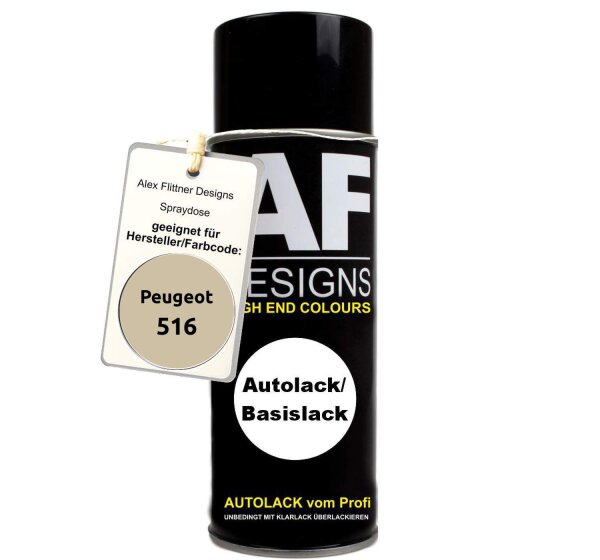 Für Peugeot 516 Beige Spraydose Basislack Sprühdose 400ml