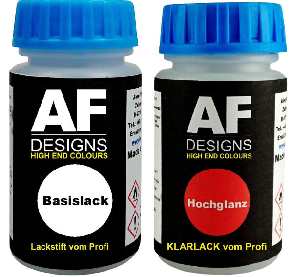Lackstift für Peugeot EMF Bleu Telecom + Klarlack je 50ml Autolack Basislack Set