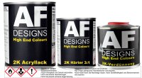 2K Acryl Lack Autolack 1 Liter Set RAL 1027 CURRYGELB glänzend incl. Härter