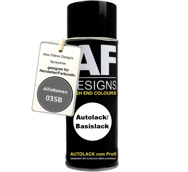 Für Alfa Romeo 035B Graphite Grey Metallic Spraydose Basislack 400ml