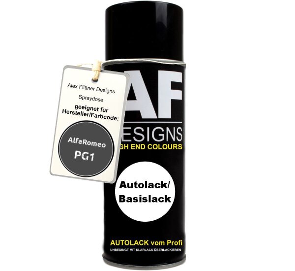 Für Alfa Romeo PG1 Graphite Grey Metallic Spraydose Basislack 400ml