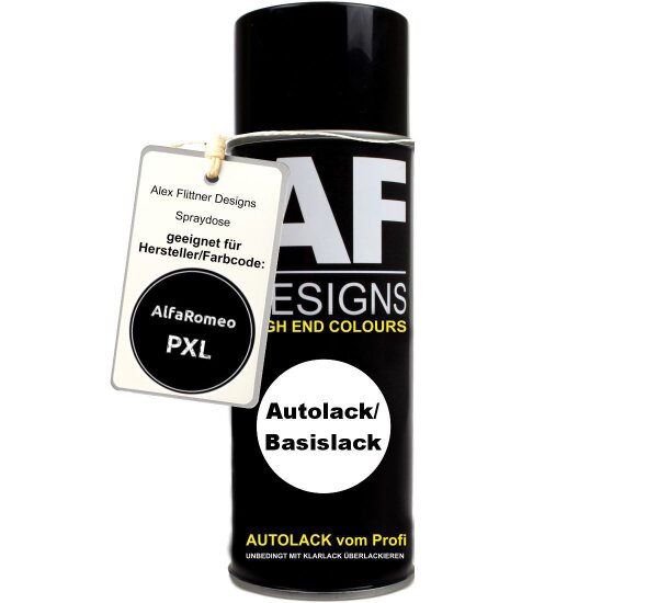 Für Alfa Romeo PXL Magnetic Black Pearl Spraydose Basislack Sprühdose 400ml