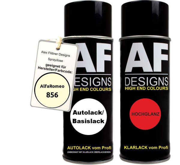 Spraydose für Alfa Romeo 856 Almond Beige Basislack Klarlack