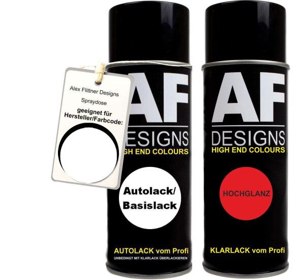 Spraydose für Mercedes / Daimler Benz 678 Reinweiss Basislack Klarlack Sprühdose 400ml