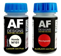 Lackstift für Honda W101 Cream White + Klarlack je...