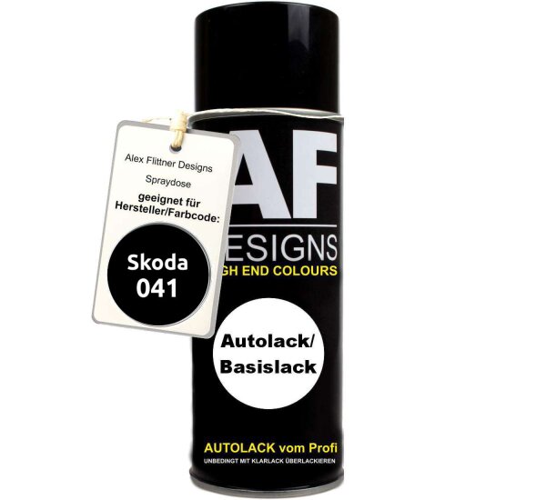 Für Skoda 041 Ebony Black Spraydose Basislack Sprühdose 400ml