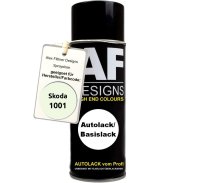 Autolack Spraydose für Skoda 1001 White Basislack...