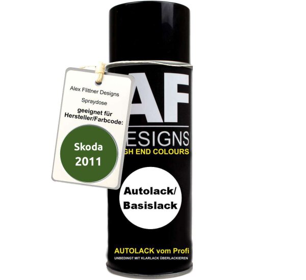 Für Skoda 2011 Rallye Grün Metallic Spraydose Basislack Sprühdose 400ml