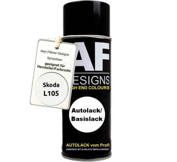 Für Skoda L105 Ermine White Spraydose Basislack Sprühdose 400ml