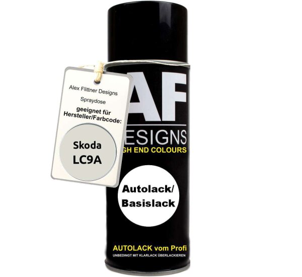 Für Skoda LC9A Pure White Spraydose Basislack Sprühdose 400ml