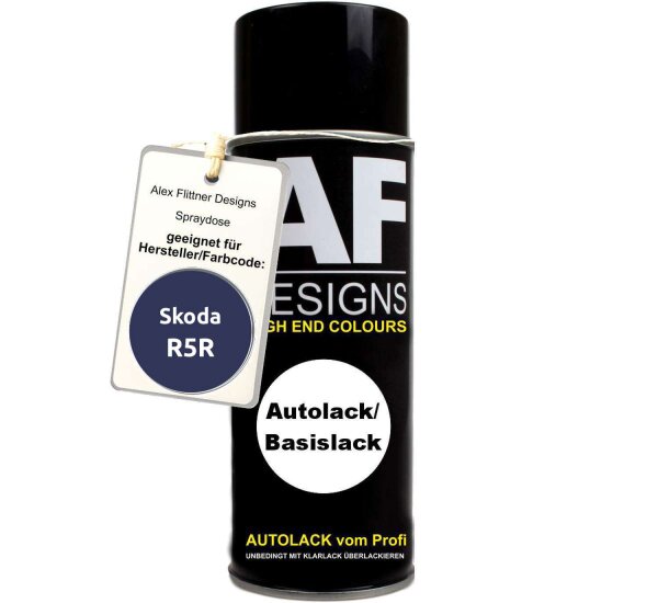 Für Skoda R5R Blueberry Metallic Spraydose Basislack Sprühdose 400ml