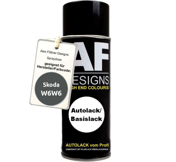 Für Skoda W6W6 Titan Grey Metallic Spraydose Basislack Sprühdose 400ml