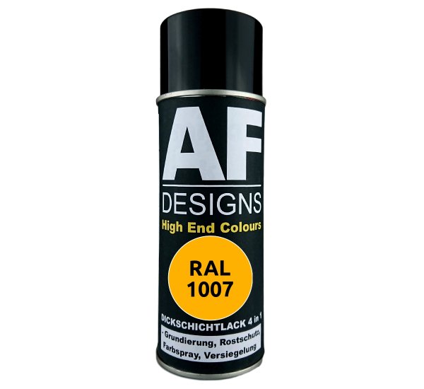4in1 Rostschutz Lackspray RAL 1007 Chromgelb Farbe Grundierung Spraydose