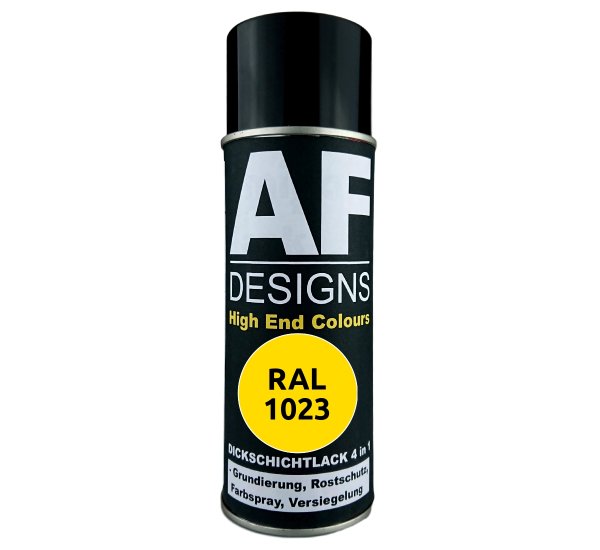 4in1 Rostschutz Lackspray RAL 1023 Verkehrsgelb Farbe Grundierung Spraydose
