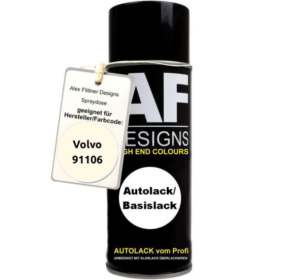 Für Volvo 91106 California White Spraydose Basislack Sprühdose 400ml