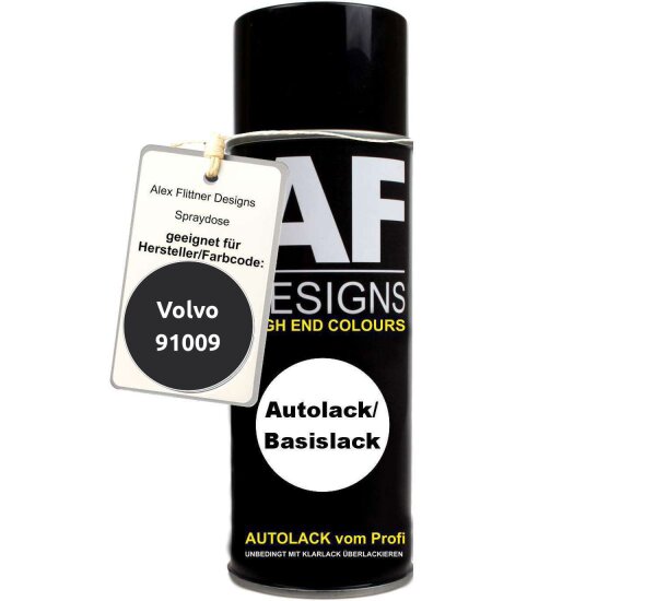 Für Volvo 91009 Black Metallic Spraydose Basislack Sprühdose 400ml