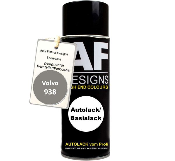 Für Volvo 938 Silver Stone Metallic Spraydose Basislack Sprühdose 400ml
