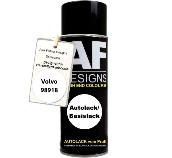 Für Volvo 98918 White Spraydose Basislack Sprühdose 400ml