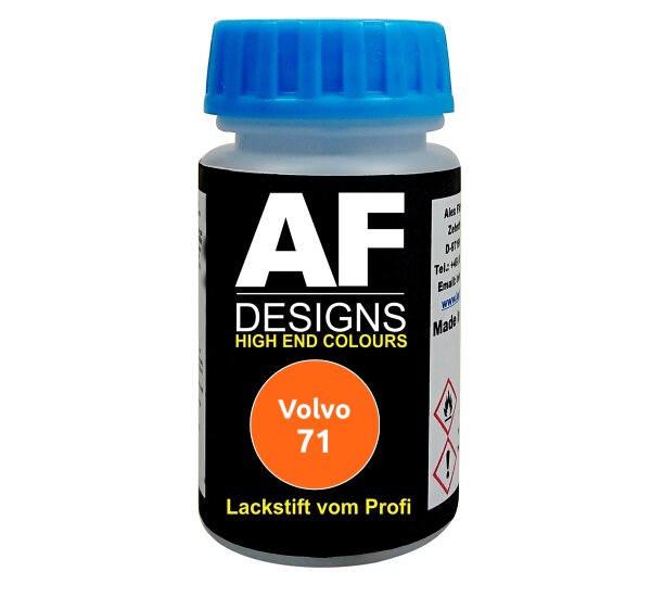 Lackstift für Volvo 71 Orange schnelltrocknend Tupflack Autolack