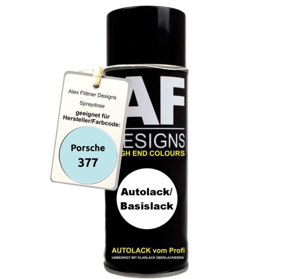 Für Porsche 377 Gletscherblau Spraydose Basislack Sprühdose 400ml