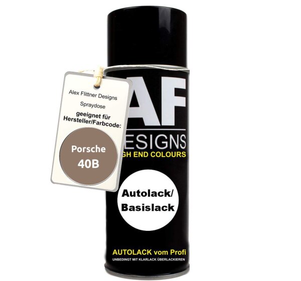 Für Porsche 40B Nougat Metallic Spraydose Basislack Sprühdose 400ml