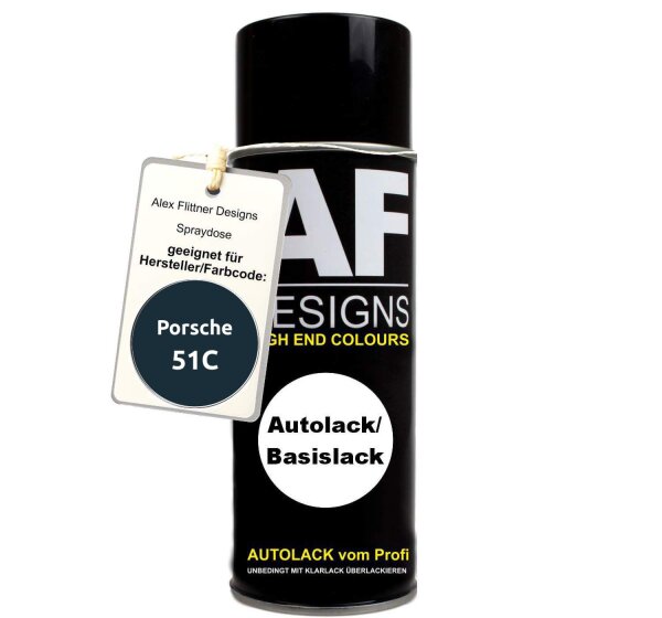Für Porsche 51C Azuritblau Spraydose Basislack Sprühdose 400ml