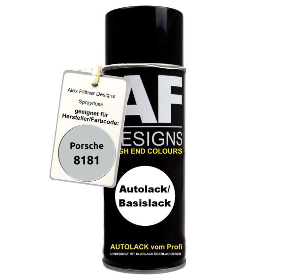 Für Porsche 8181 Kristallsilber Metallic Spraydose Basislack Sprühdose 400ml