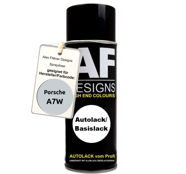 Für Porsche A7W Kristallsilber Metallic Spraydose Basislack Sprühdose 400ml