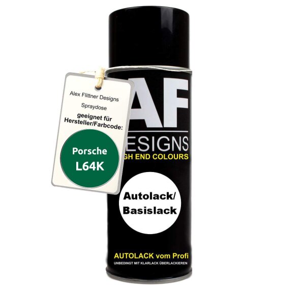 Für Porsche L64K Sambesigrün Spraydose Basislack Sprühdose 400ml