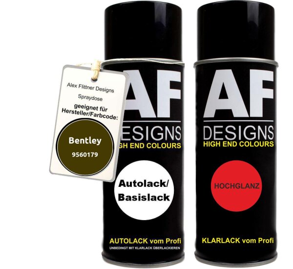 Spraydose für Bentley 9560179 Brodgar Metallic Basislack Klarlack Sprühdose 400ml