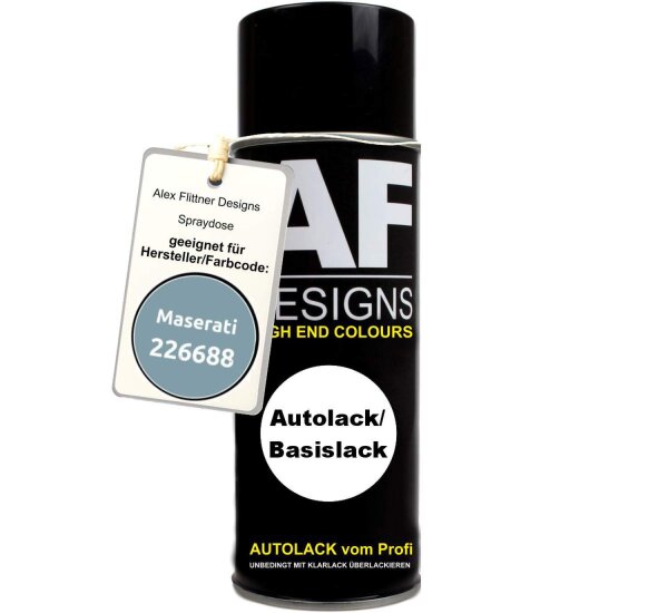 Für Maserati 226688 Grigio Alloy Metallic Spraydose Basislack Sprühdose 400ml