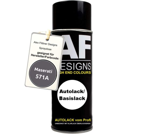Für Maserati 571A Grigio Maratea Metallic Spraydose Basislack Sprühdose 400ml