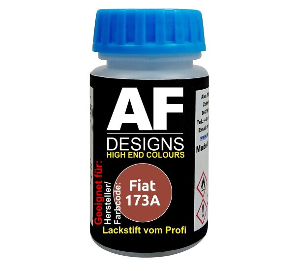 Lackstift für Fiat 173A Rosso Impero Metallic schnelltrocknend Tupflack Autolack