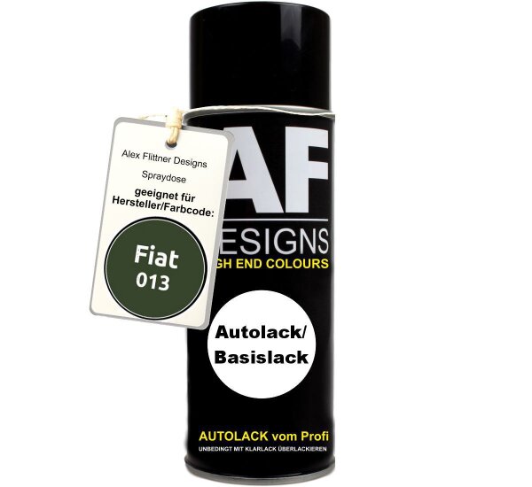 Für Fiat 013 Verde Abete Spraydose Basislack Sprühdose 400ml