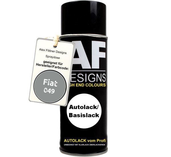 Für Fiat 049 Grigio Satellite Metallic Spraydose Basislack Sprühdose 400ml
