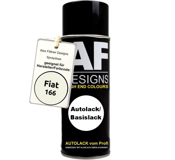 Für Fiat 166 Bianco Autobianchi Spraydose Basislack Sprühdose 400ml