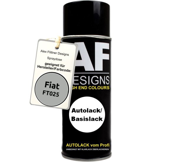 Für Fiat FT025 Silver Frost Metallic Spraydose Basislack Sprühdose 400ml