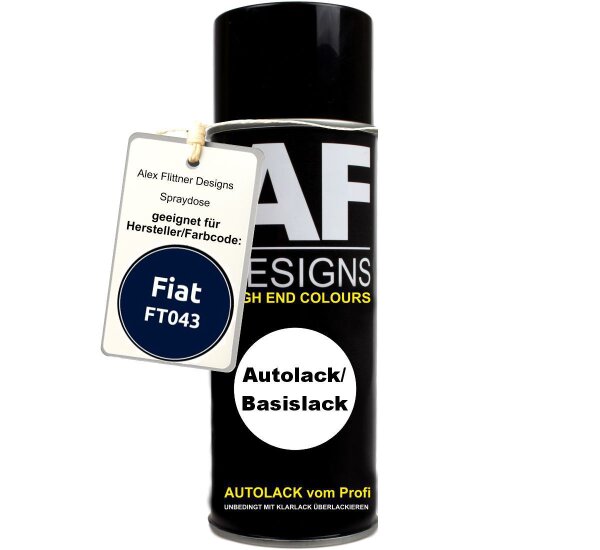Für Fiat FT043 Oceanic Blue Metallic Spraydose Basislack Sprühdose 400ml