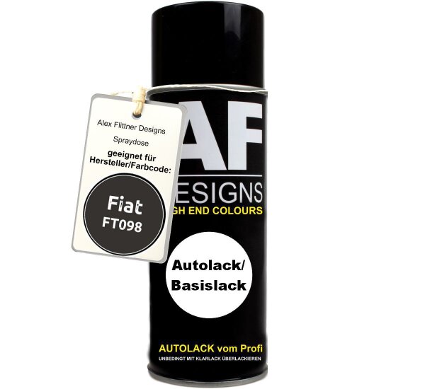 Für Fiat FT098 Galaxy Black Metallic Spraydose Basislack Sprühdose 400ml