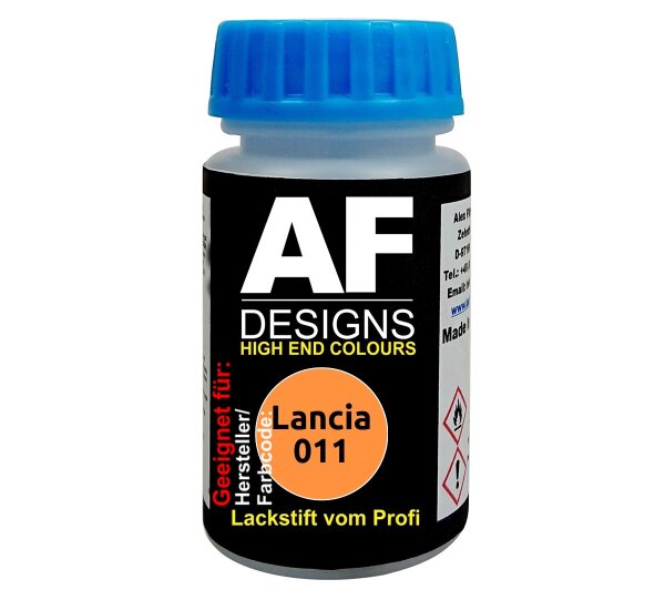 Lackstift für Lancia 011 Arancio schnelltrocknend Tupflack Autolack