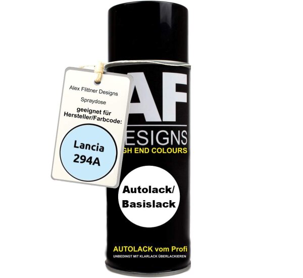 Für Lancia 294A Azzurro Casanova Spraydose Basislack Sprühdose 400ml