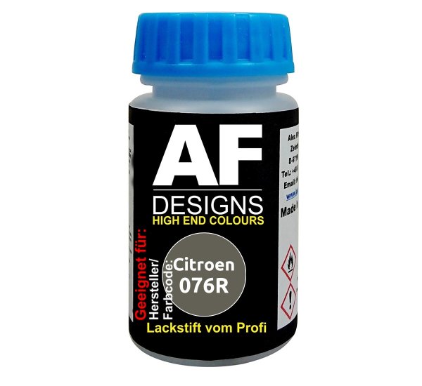 Lackstift für Citroen 076R Gris Espadon Metallic schnelltrocknend Tupflack Autolack